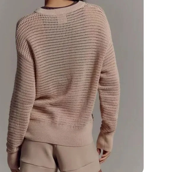 Varley Moonlight Kershaw Sweater Tan Size Small